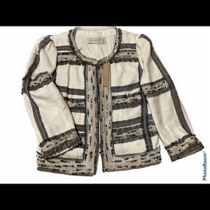 OF TWO MINDS Special Ocassions Dressed Up Fully Lined Creme Blazer